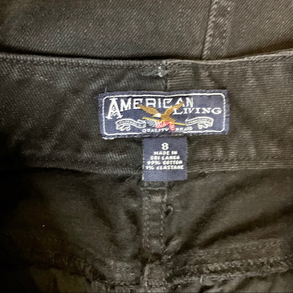 SOLD- American Living Black Denim High Waist Skirt Size 8 Pockets - Picture 10 of 11